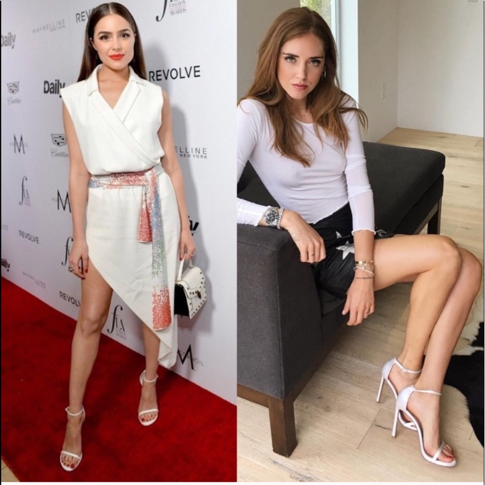 Authentic Stuart Weitzman Nudist white sandal